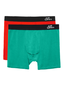 JustWears Active & Pro Boxers, Pack of 2, Multi Surprise Me Colours, Multi Surprise Me Colours