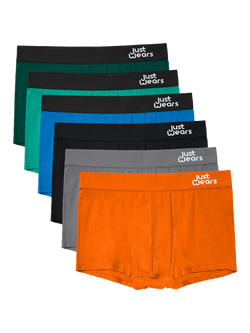 JustWears Pro Trunks, Pack of 6, Multi Surprise Me Colours, Multi Surprise Me Colours