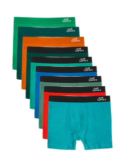 JustWears Active Boxers, Pack of 9, Multi Surprise Me Colours, Multi Surprise Me Colours