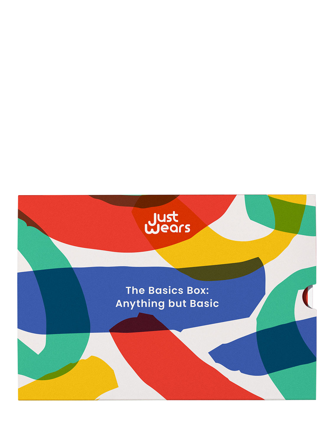Product image 5 of 6, which shows JustWears Pro Trunks, Pack of 9, Graphic Geos Collection, Wavey/Rforest/Cross, S