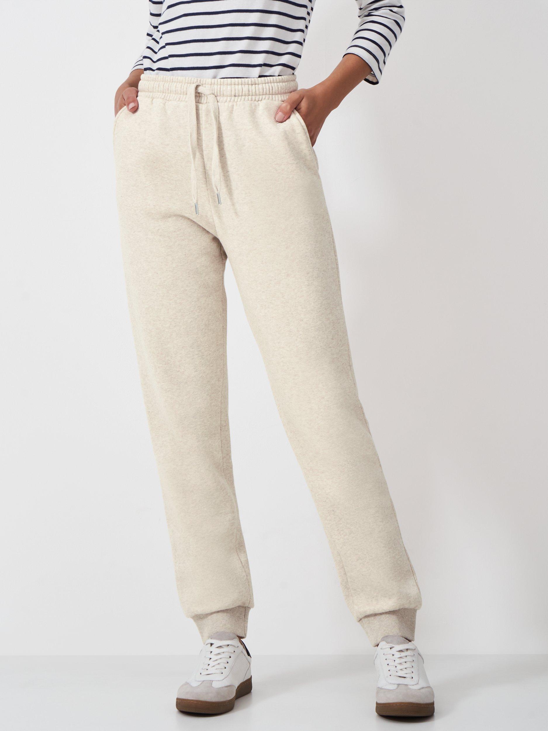 Product image 3 of 5, which shows Crew Clothing Classic Crew Joggers, Oatmeal, 8
