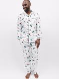 Cyberjammies Whistler Ski Print Pyjama Set, White