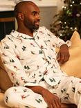 Cyberjammies Whistler Ski Print Pyjama Set, White