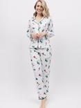 Cyberjammies Whistler Ski Print Pyjama Set, White