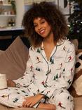 Cyberjammies Whistler Ski Print Pyjama Set, White