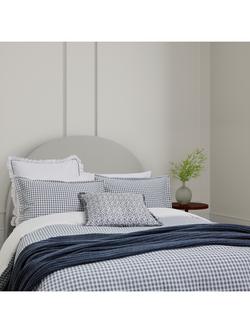 Bedeck of Belfast Mallory Duvet Cover Set, Navy - view 2, White/Multi