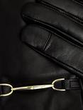 Hobbs Tara Bar Leather Gloves, Black