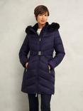 Hobbs Petite Alis Puffer Coat, Navy