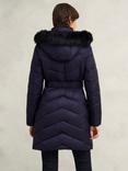 Hobbs Petite Alis Puffer Coat, Navy