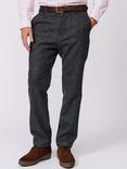 Aubin Laceby Trousers, Grey Herringbone