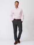 Aubin Laceby Trousers, Grey Herringbone