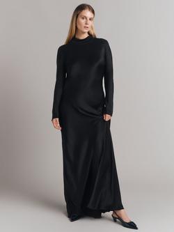 Ghost Rayna High Neck Low Back Maxi Dress, Black