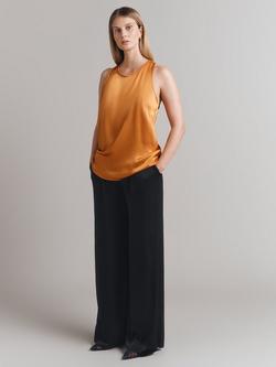 Ghost Kate Sleeveless Satin Top, Orange