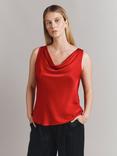 Ghost Riley Cowl Neck Satin Top