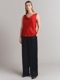 Ghost Riley Cowl Neck Satin Top