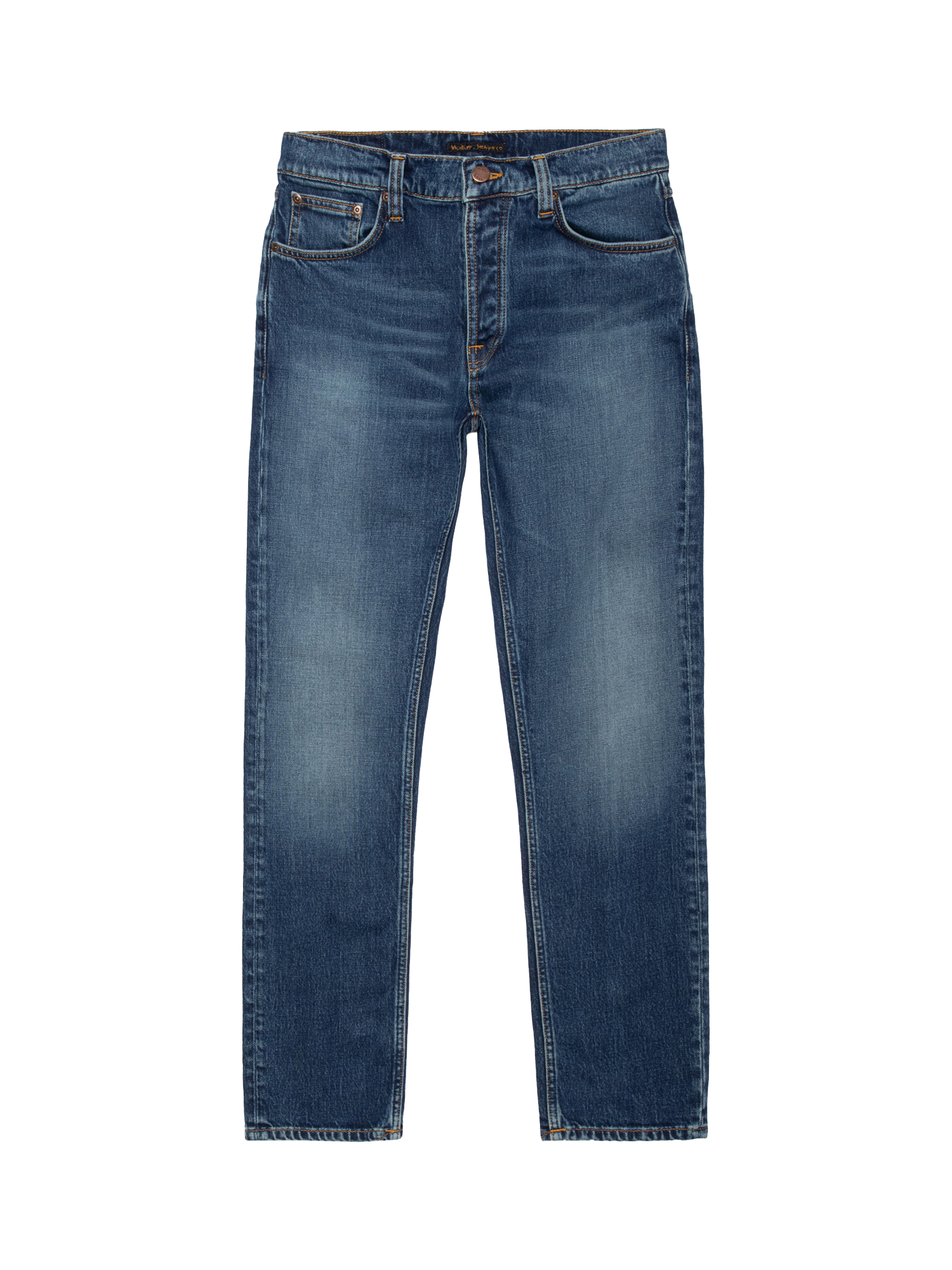 Product image 1 of 7, which shows Nudie Jeans Ollie Wild Slim Fit Jeans, Wild Blue, 30S