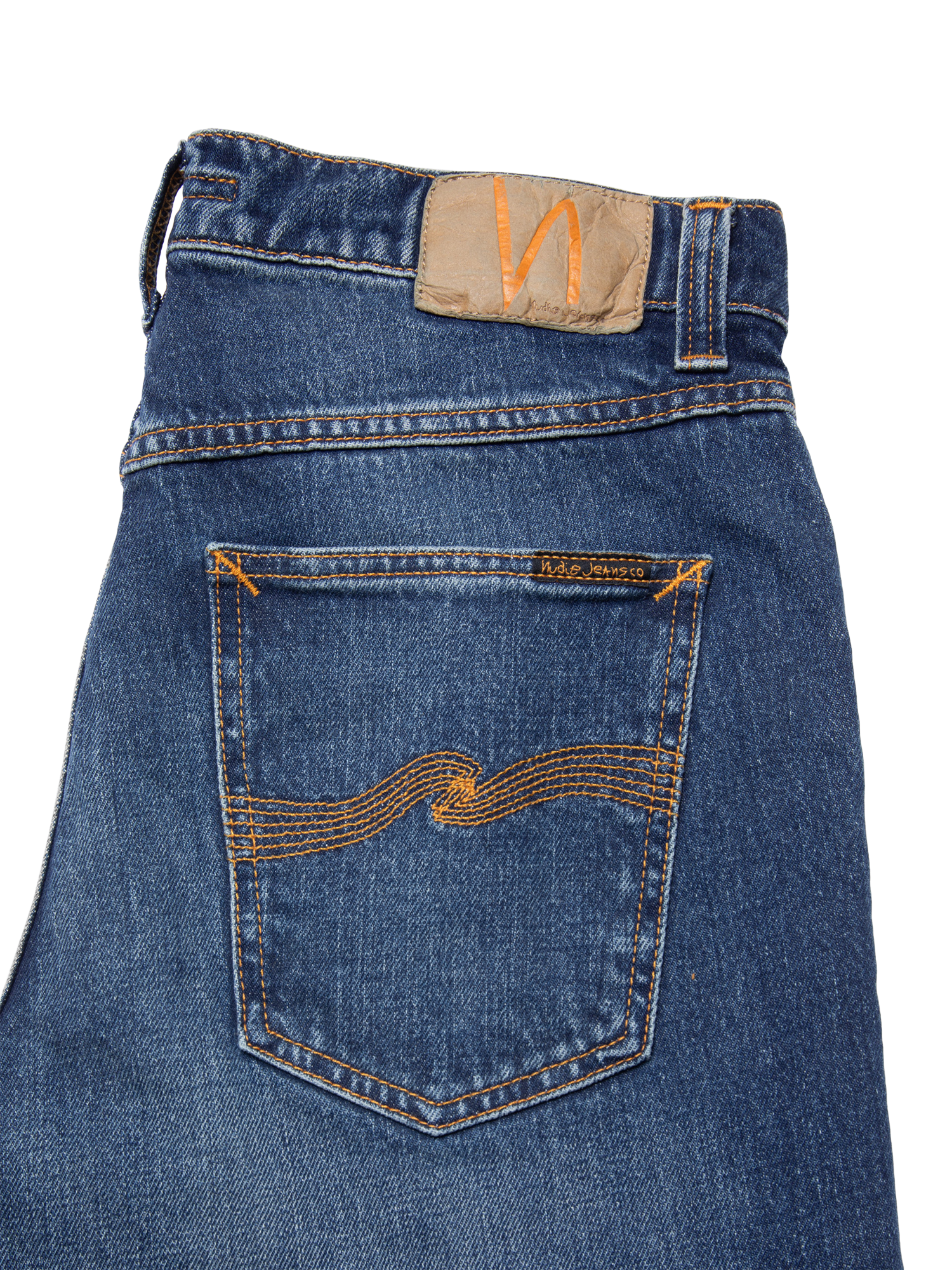 Product image 2 of 7, which shows Nudie Jeans Ollie Wild Slim Fit Jeans, Wild Blue, 30S