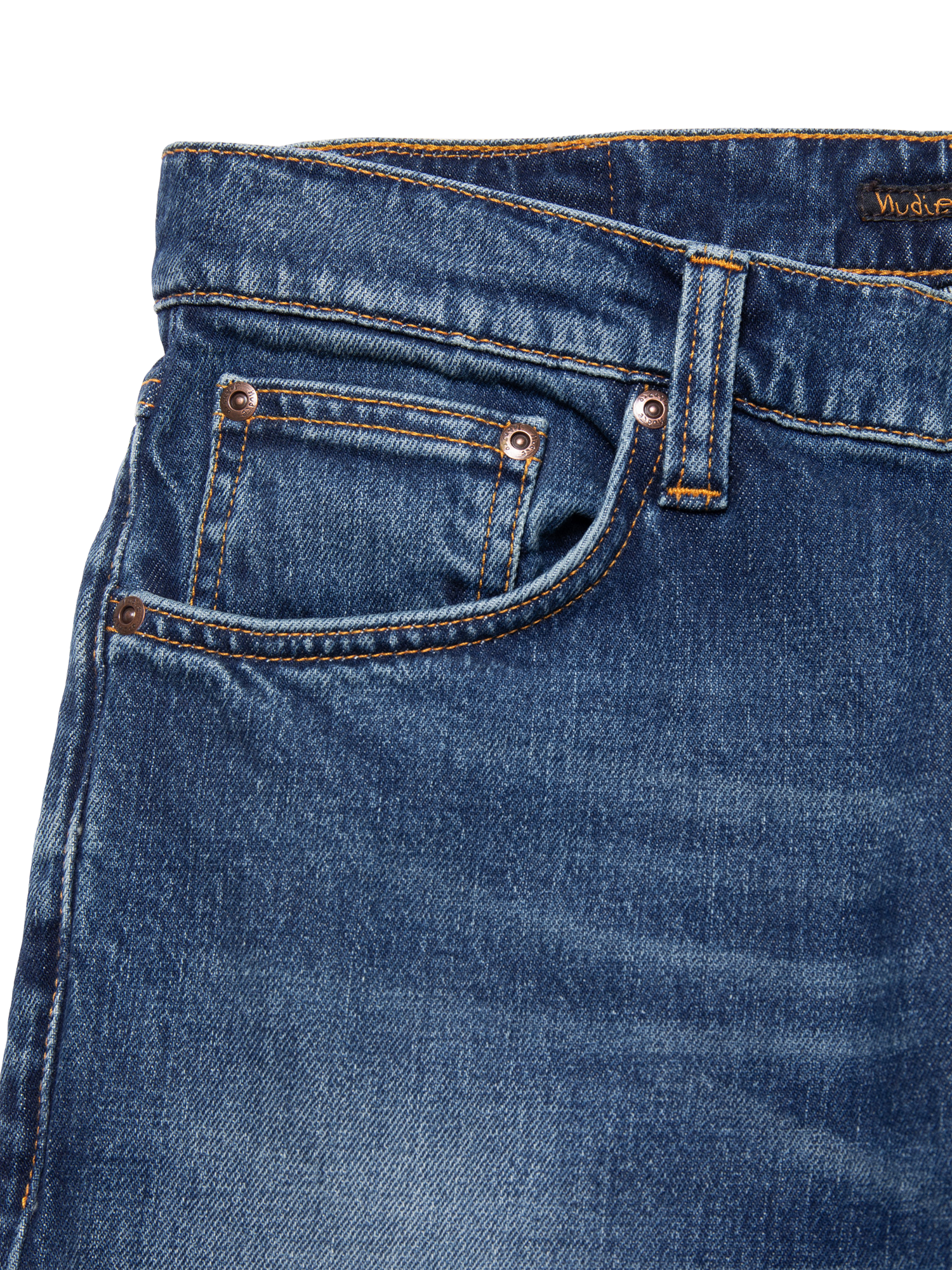 Product image 3 of 7, which shows Nudie Jeans Ollie Wild Slim Fit Jeans, Wild Blue, 30S