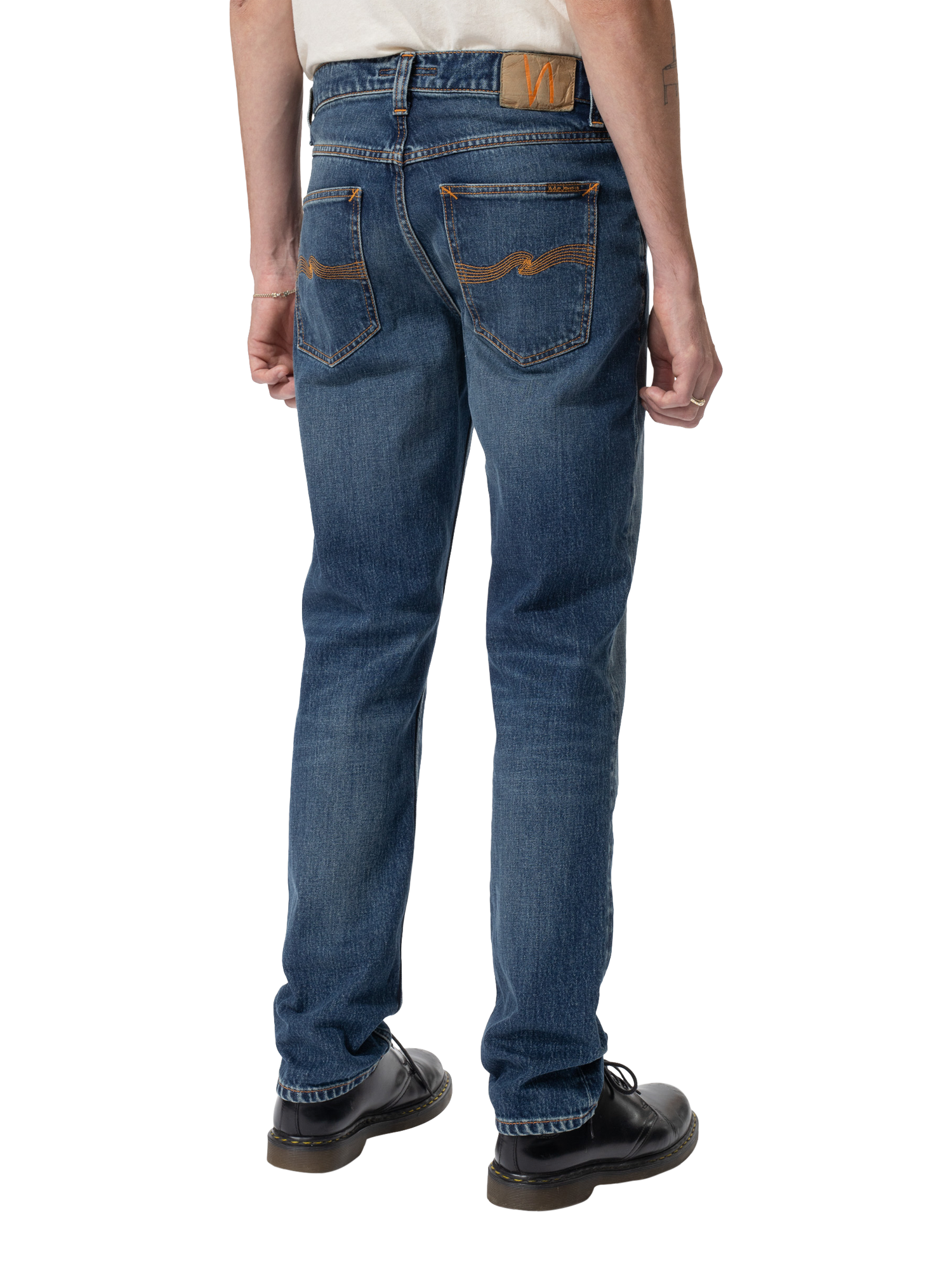 Product image 5 of 7, which shows Nudie Jeans Ollie Wild Slim Fit Jeans, Wild Blue, 30S