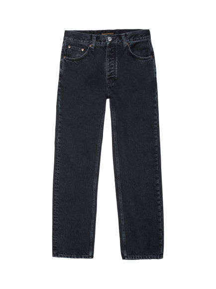 Nudie Jeans Rad Rufus Straight Leg Jeans, Black Vintage, Black Vintage