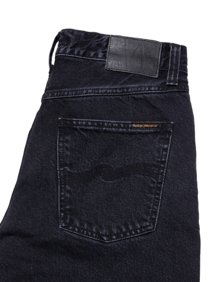 Nudie Jeans Rad Rufus Straight Leg Jeans, Black Vintage - view 2, Black Vintage
