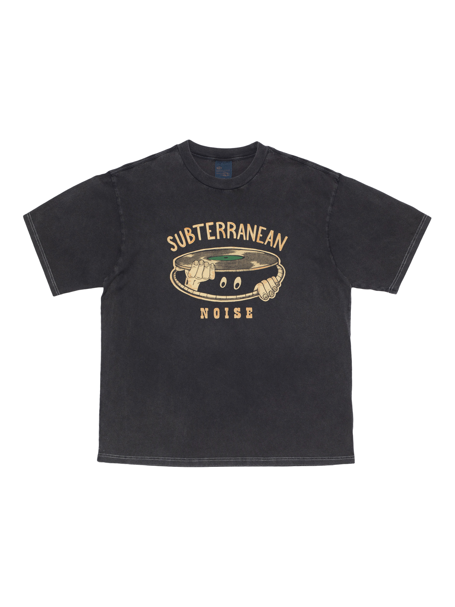 Nudie Jeans Koffe Subterranean Noise T-Shirt, Anthracite