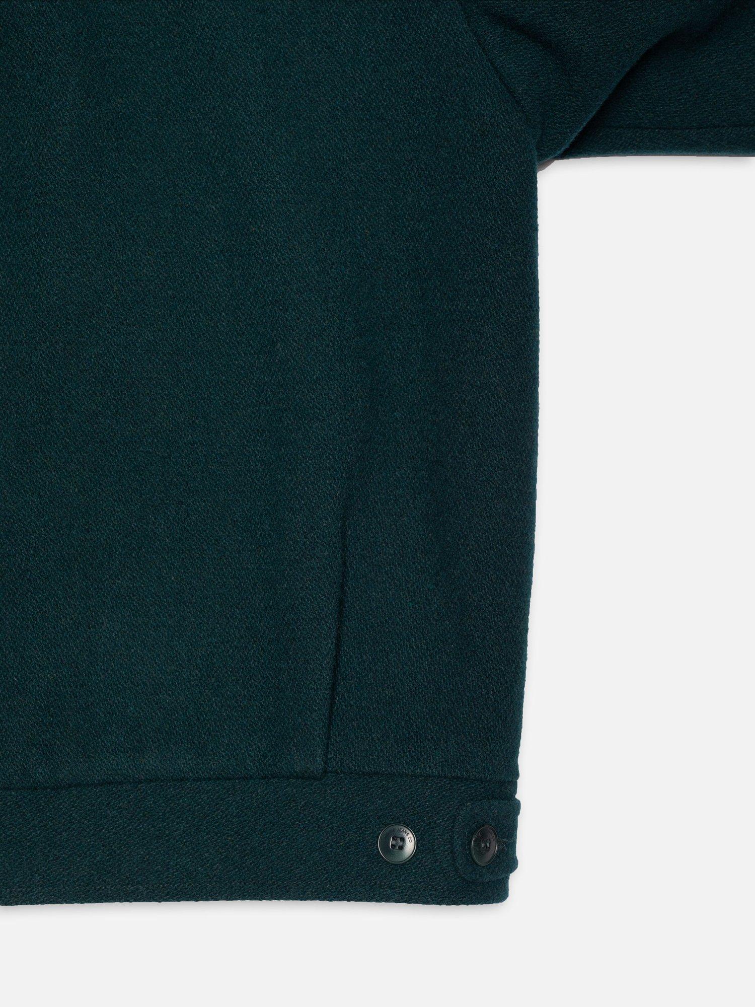 Product image 6 of 6, which shows Nudie Jeans Blake Wool Jacket, Racing Green, S