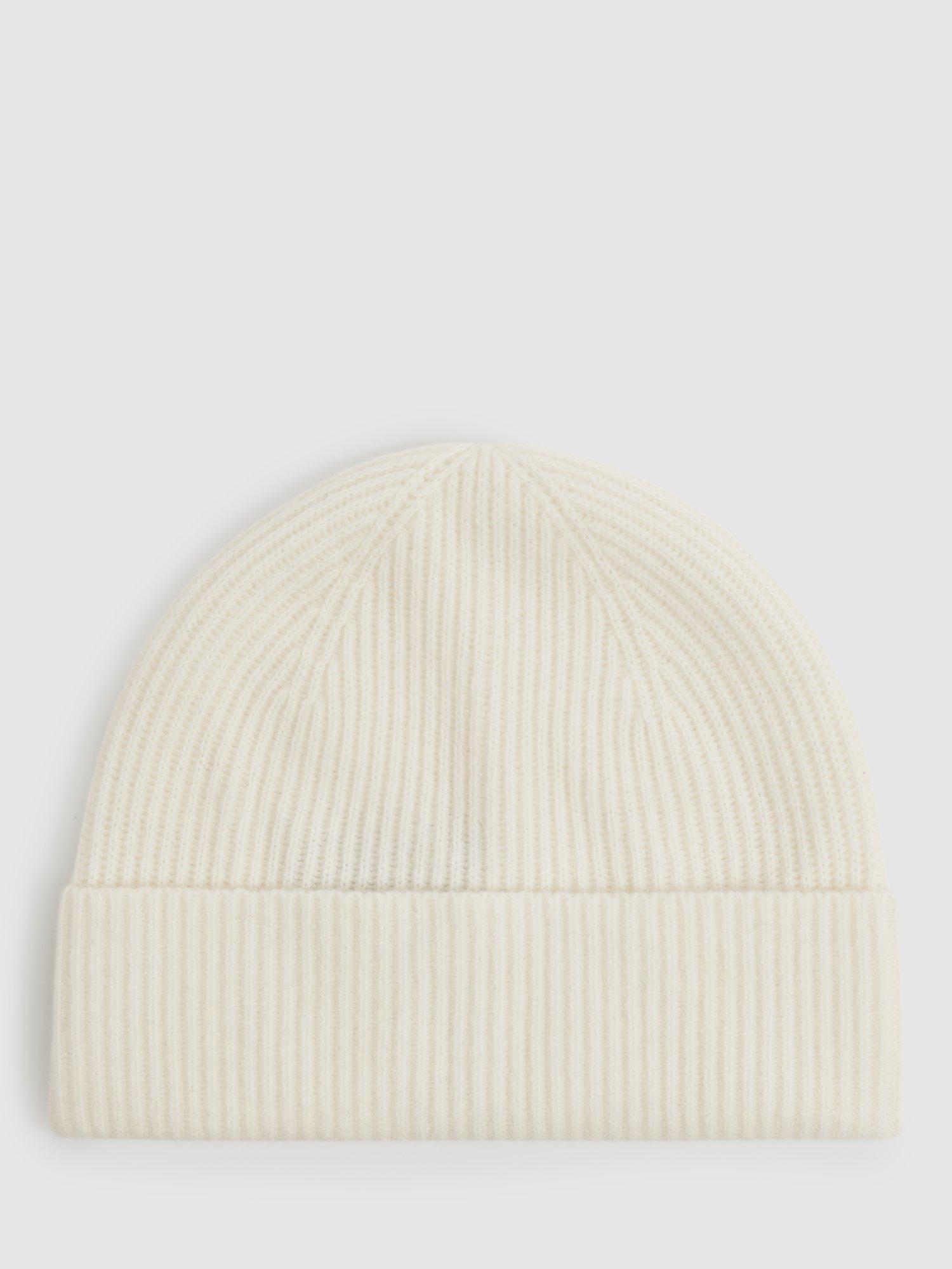 Reiss Chaise Wool Beanie, Off White