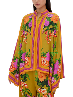 Raishma Alisa Floral Shirt, Green