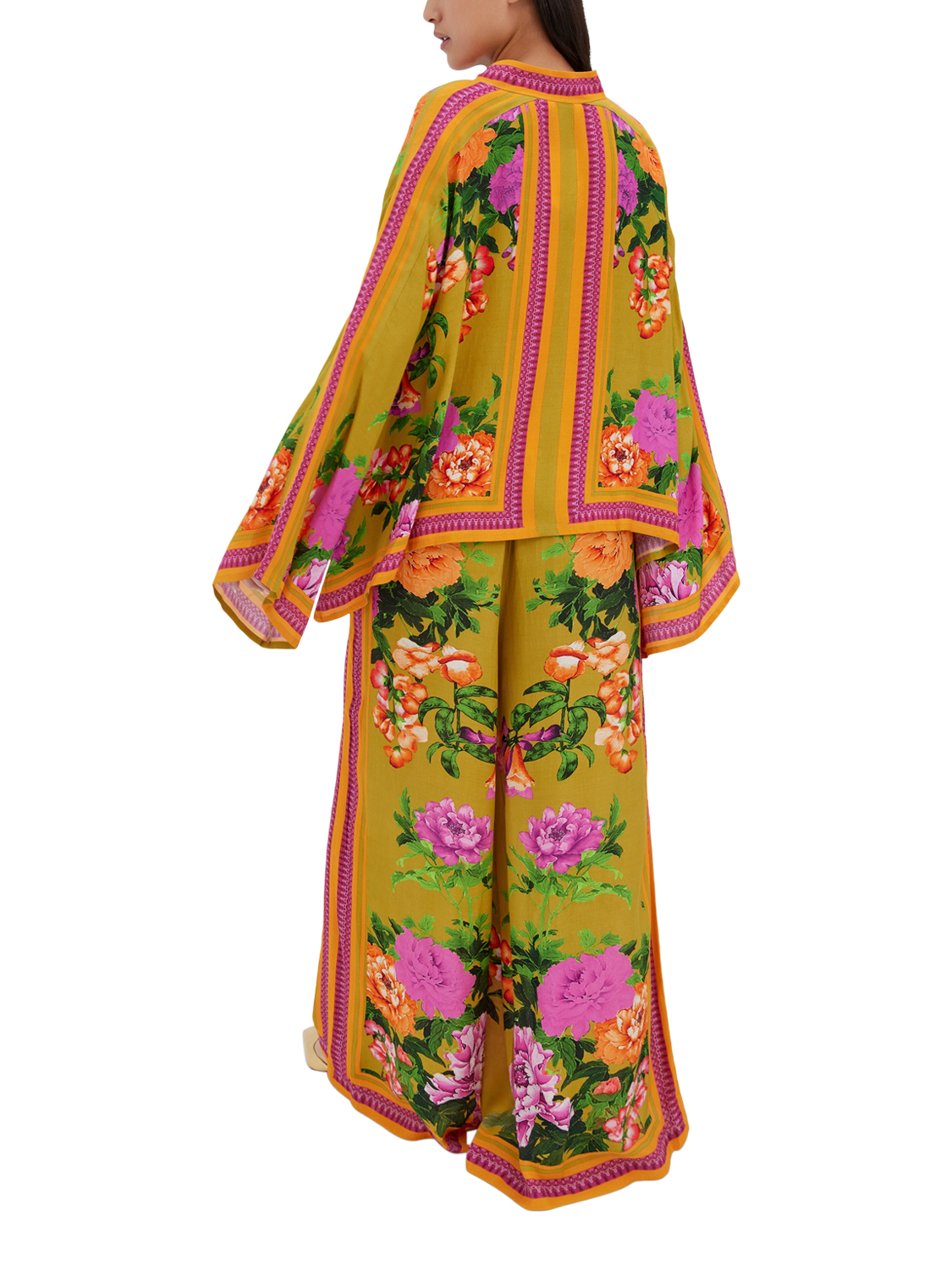 Product image 3 of 3, which shows Raishma Alisa Floral Shirt, Green, 8