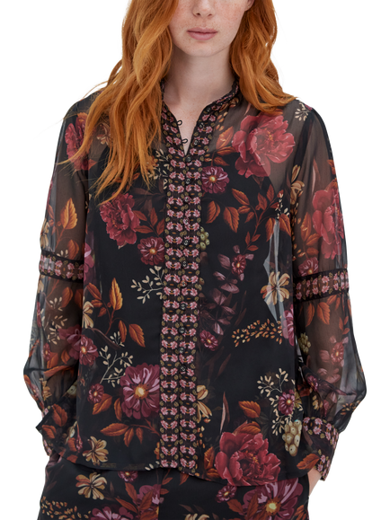 Raishma Aspen Floral Shirt, Black - view 2, Black