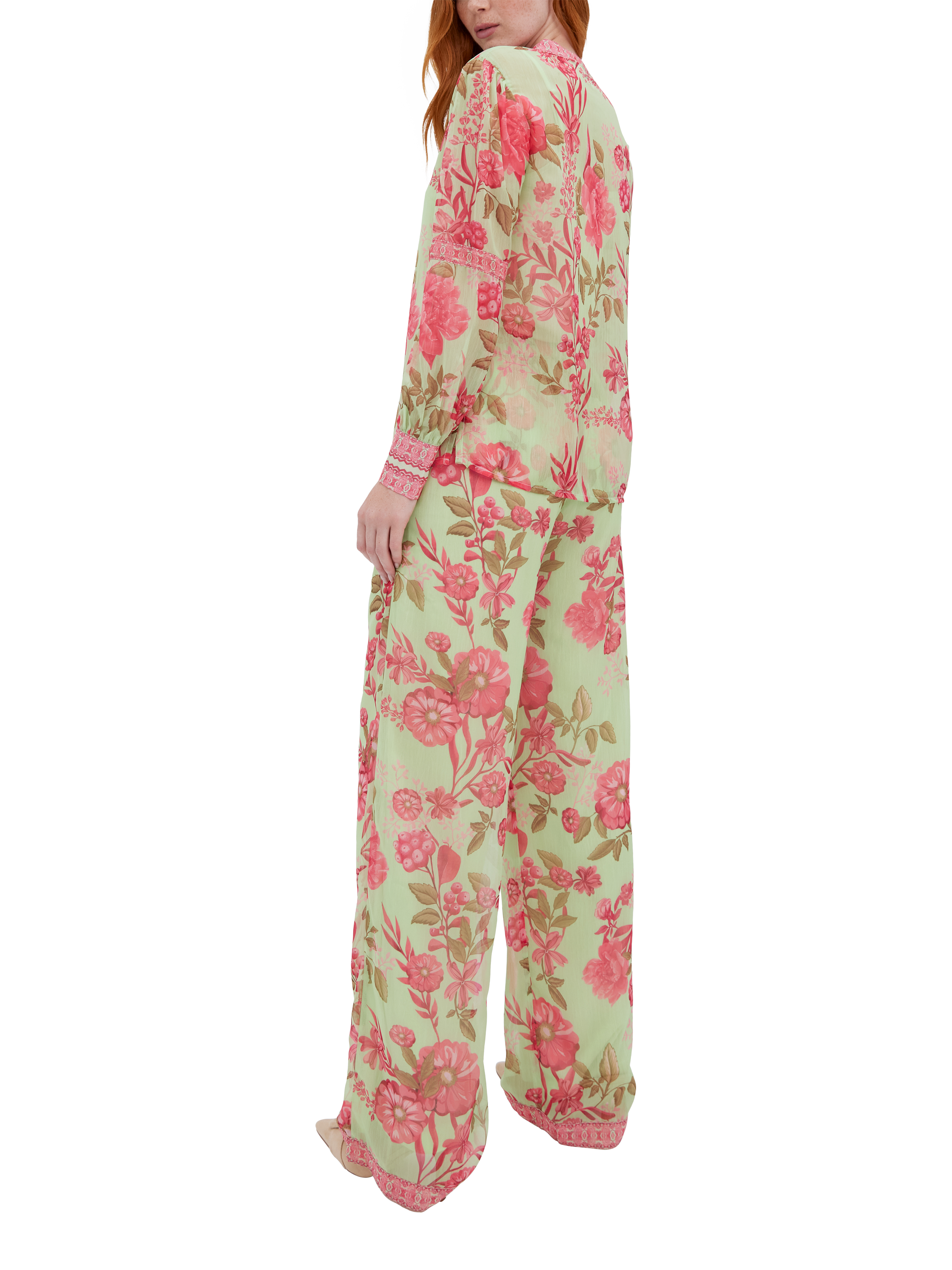 Product image 3 of 3, which shows Raishma Aspen Floral Shirt, Green, 8