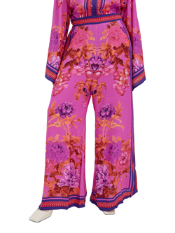 Raishma Alisa Floral Trousers, Pink, Pink