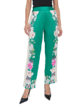 Raishma Amora Floral Trousers, Green