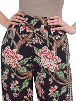 Raishma Hallie Floral Trousers, Black - view 2, Black