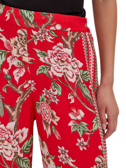 Raishma Hallie Floral Trousers, Red - view 2, Red