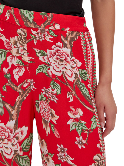 Raishma Hallie Floral Trousers, Red - view 2, Red