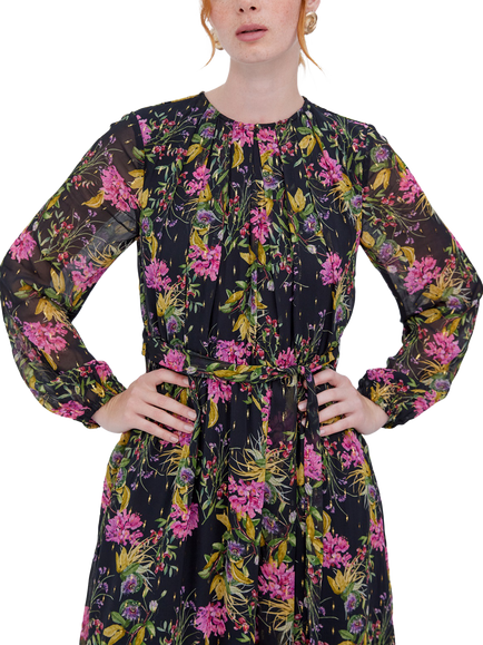Raishma Annalise Floral Dress, Black - view 2, Black