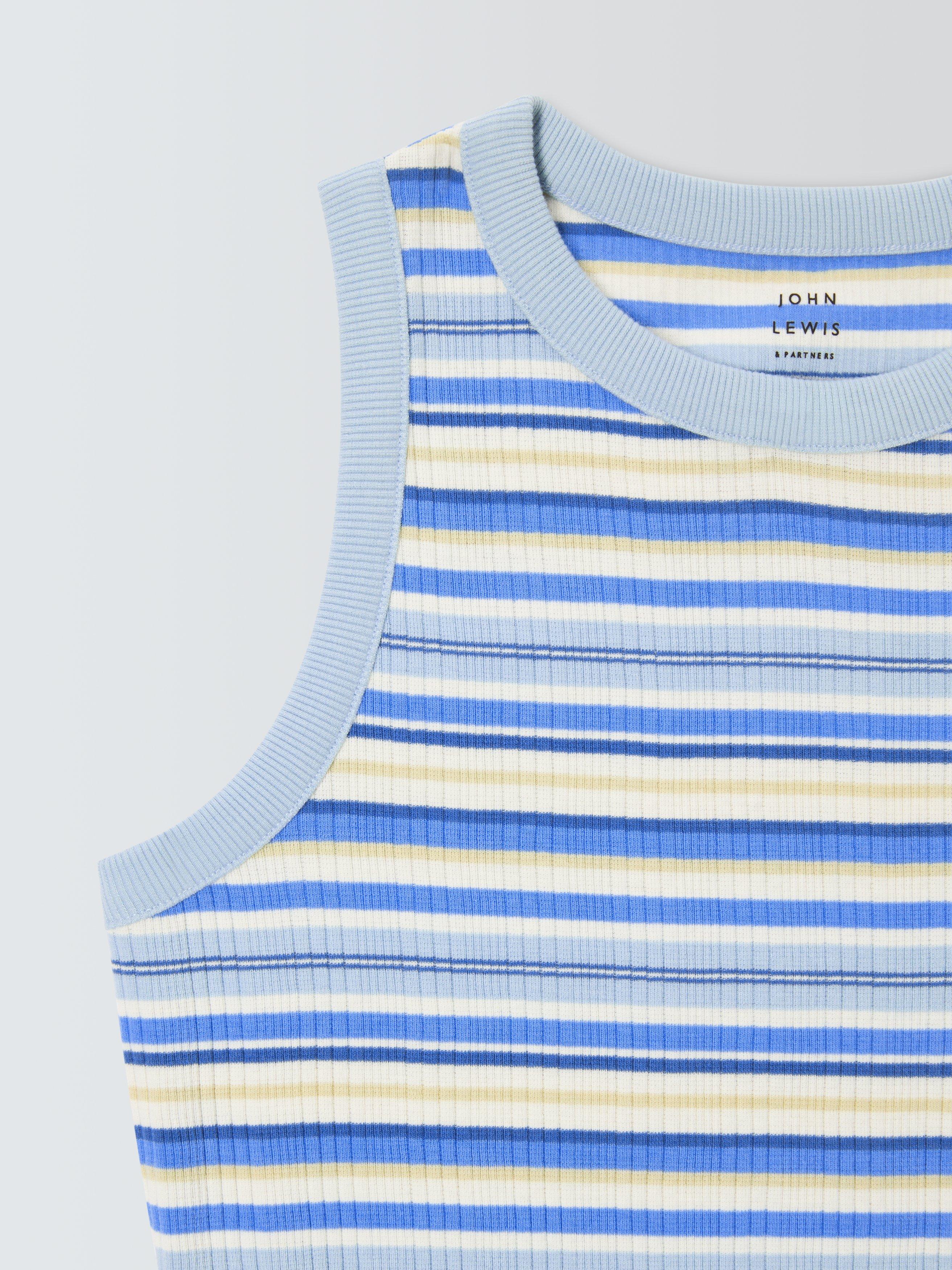 Product image 6 of 7, which shows John Lewis Kids' Stripe Bodycon Dress, Multi, 9 years