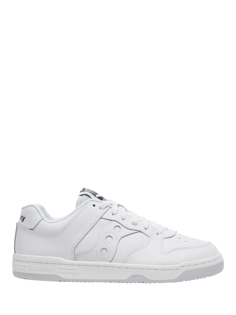 Saucony Hawk Leather Lace Up Trainers, White