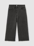 Reiss Kids' Grayson Wide Leg Jeans, Grey