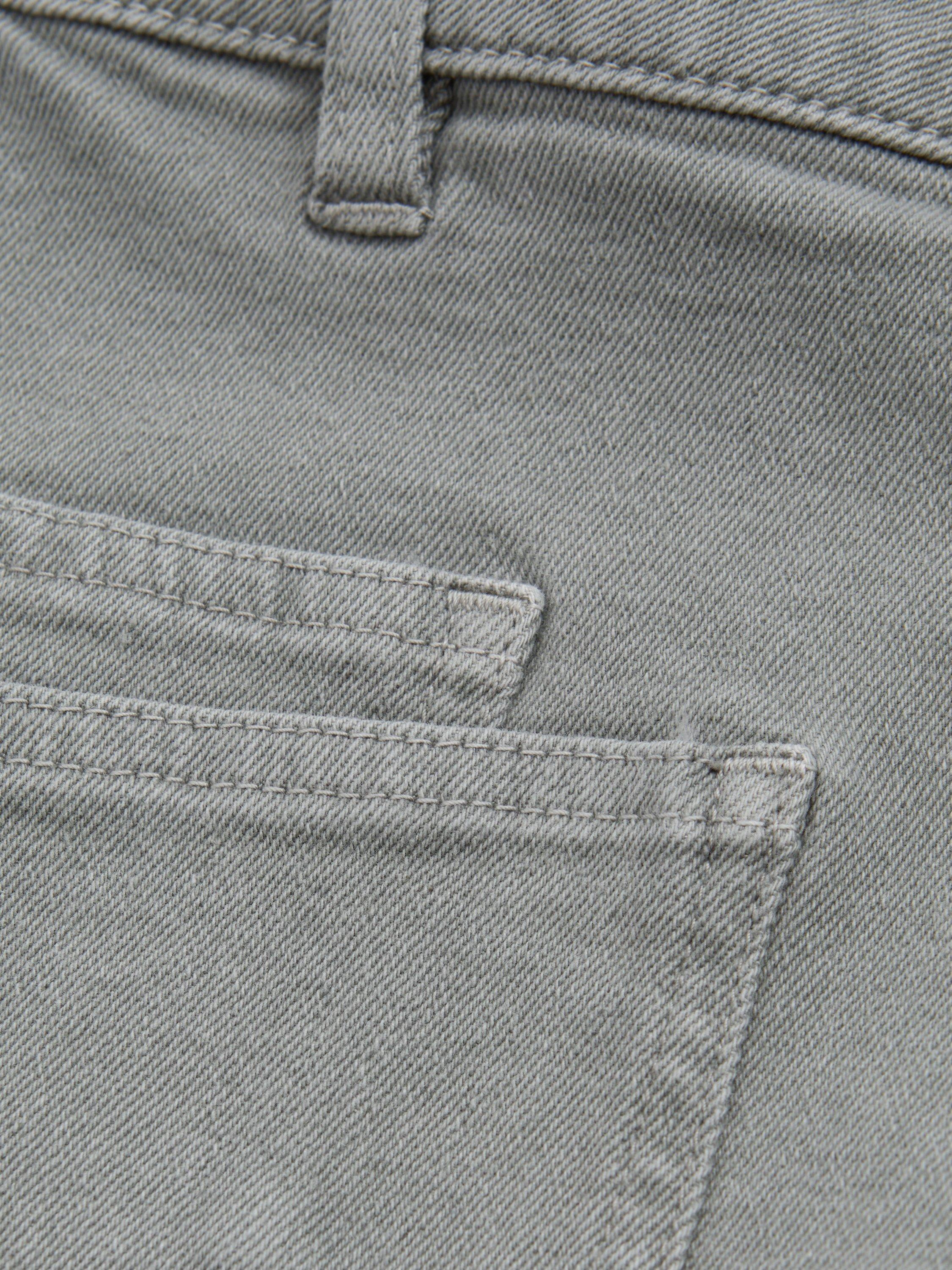 Product image 4 of 4, which shows Reiss Kids' Nora Straight Leg Jeans, Khaki, 4-5 years