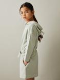 Reiss Kids' Jade Hoodie Dress, Sage