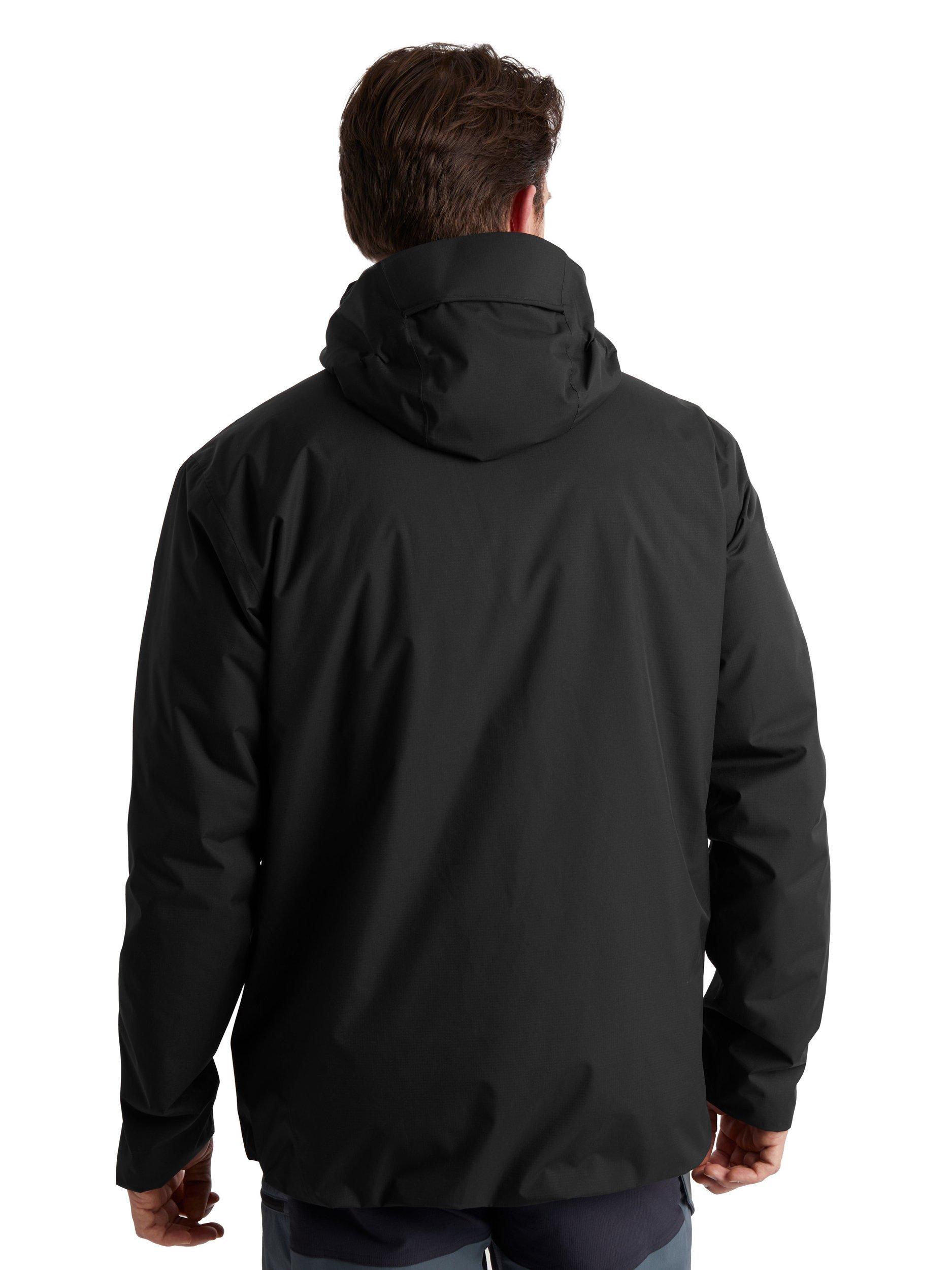 Product image 2 of 9, which shows Rohan Altus Insulated Waterproof Hooded Jacket, Black, S