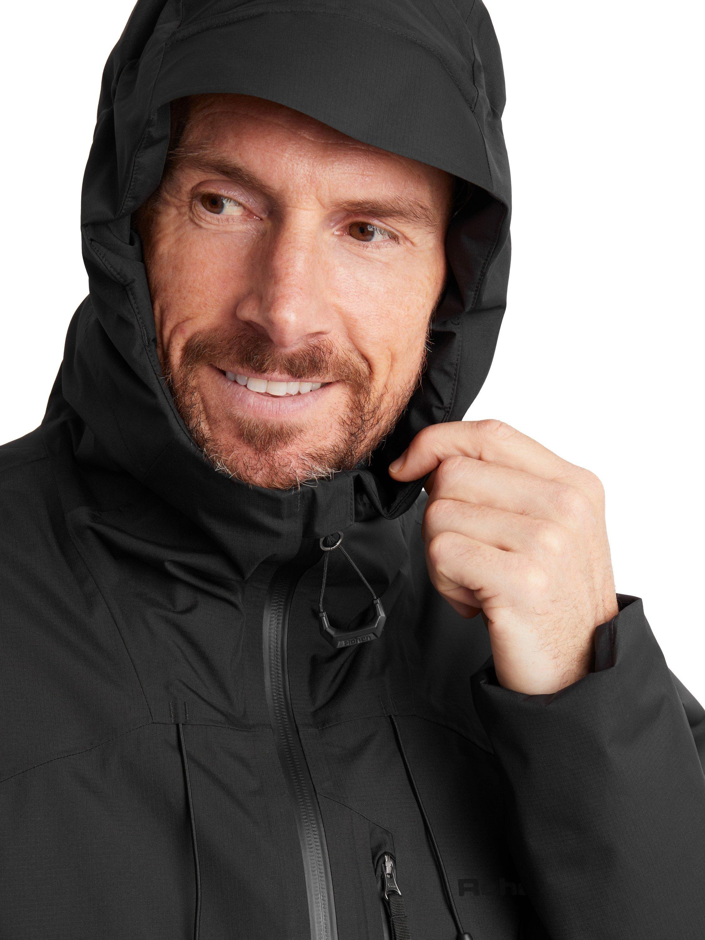 Product image 7 of 9, which shows Rohan Altus Insulated Waterproof Hooded Jacket, Black, S