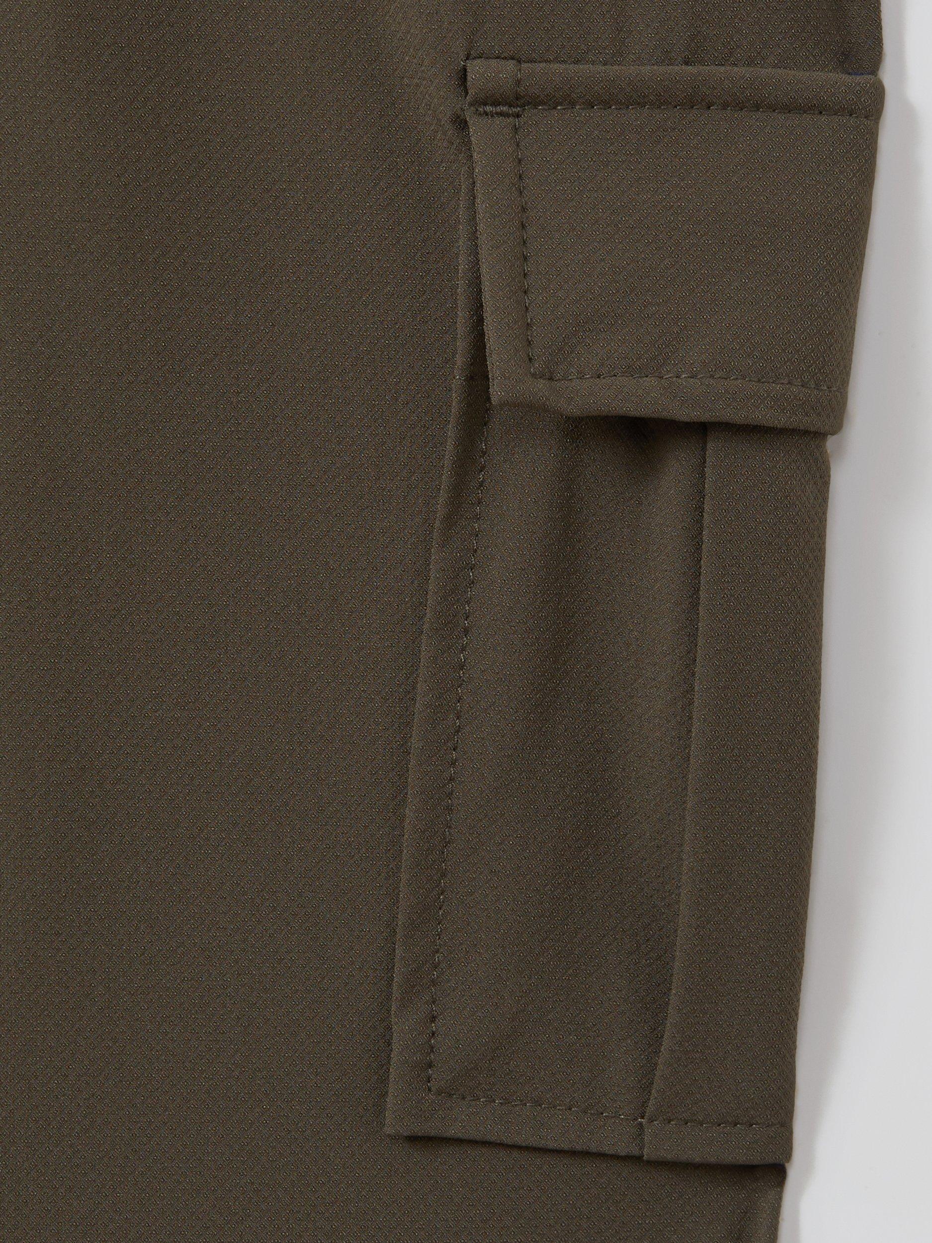 Product image 4 of 4, which shows Reiss Kids' Lucian Combat Trousers, Khaki, 13-14 years