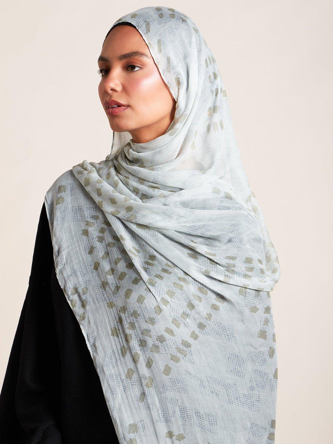 Aab City Lights Hijab, Pale Green/Multi