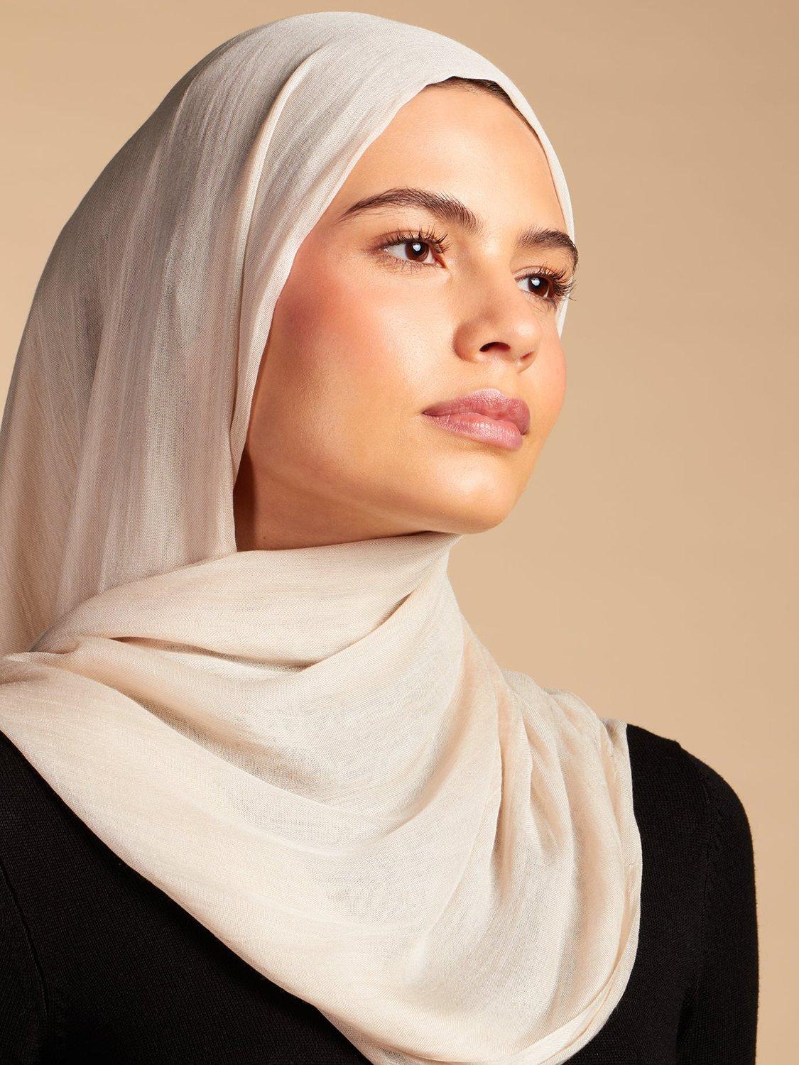 Aab Milk Modal Hijab, Cream