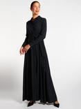 Aab Classic Pinstripe Maxi Dress, Black