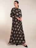 Aab Rococo Print Maxi Dress, Black/Multi